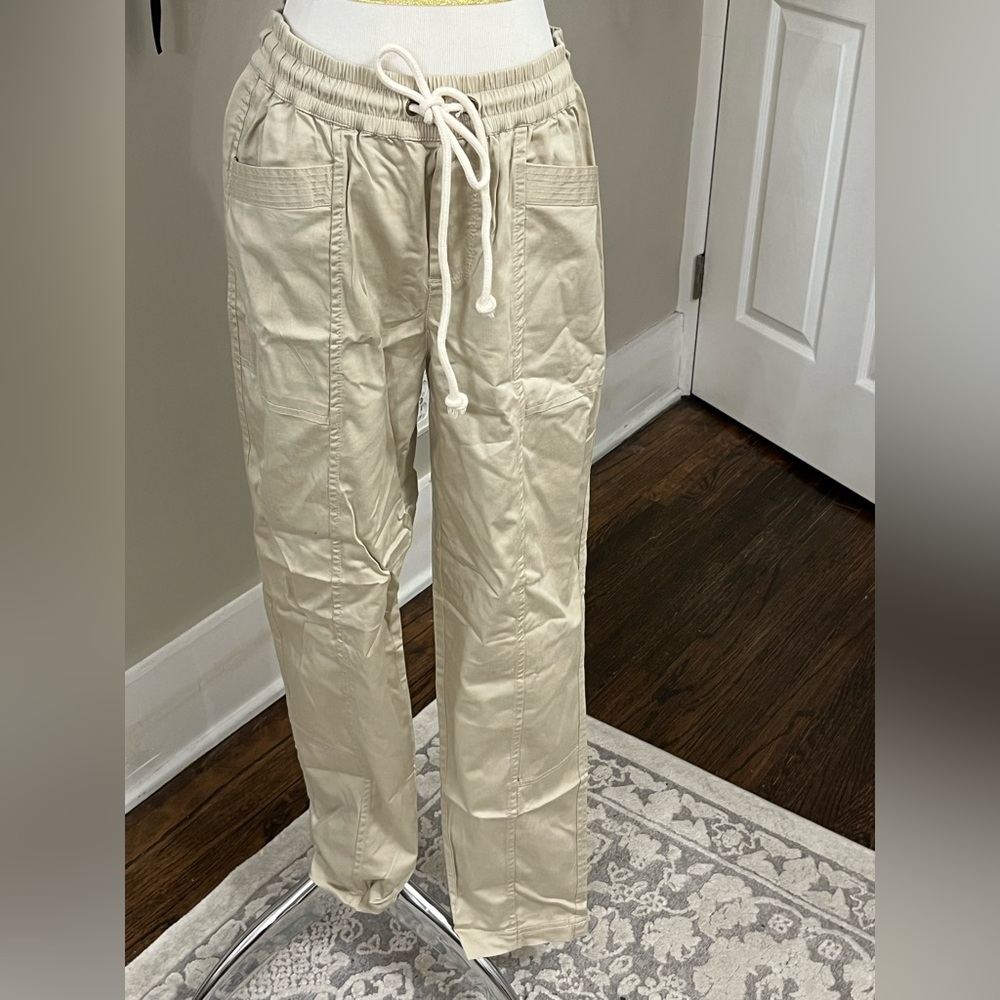 Lou & Grey Drawstring Khaki Pants